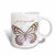 3dRose Inspirational Pink Butterfly with You Are My Sunshine Ceramic mug, 15 oz, White