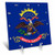 3dRose dc_55284_1 Flag of North Dakota PD-US Desk Clock, 6 by 6-Inch