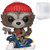 Marvel: Holiday - Rocket Raccoon On Sled Pop! Vinyl Figure (Includes Compatible Pop Box Protector Case)
