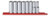 GEARWRENCH 1/2" Drive  Deep SAE Socket Set 8 Pc., 6 Point- 80705