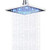 Senlesen 8 Inch Solid Square LED Light Rain Shower Head High Pressure Rainfall Shower Head Polished Chrome