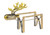 Ganz Reindeer Wine Bottle Holder