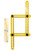 VViViD Universal Angularizer Heavy-Duty Four Holder Yellow Plastic Ruler