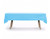 Gift Expressions 12-Pack 54 Inch. x 108 Inch. Premium Disposal Rectangle Plastic Table Cover (Light Blue)