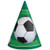 Soccer Party Hats, 8ct