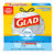 Glad Tall Kitchen Drawstring Trash Bags - OdorShield 13 Gallon Grey Trash Bag, Febreze Fresh Clean - 80 Count