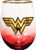 Spoontiques Wonder Woman Stemless Glass, 20 ounces, Red