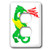 3dRose lsp_44810_6"Green Fire Breathing Dragon-2 Plug Outlet Cover