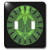 3dRose lsp_6717_2 Green Passage Double Toggle Switch, Multicolored