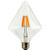 Sunlite DIAM/LED/AQ/6W/DIM/CL/22K Vintage BR40 Diamond 6W LED Antique Filament Style Light Bulb 2200K Medium E26 Base 65W Incandescent Replacement Lamp, Warm White