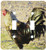 3dRose lsp_195203_2 Green Tailed Rooster Double Toggle Switch, Multicolor