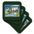 3dRose CST_170077_1 Greetings from Maine Scenic Postcard with Lake and Canoes Soft Coasters, Set of 4 3dRose CST_170077_1 Greetings from Maine Scenic Postcard with Lake and Canoes Soft Coasters, Set of 4