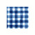 Harman Watercolor Plaid Paper Napkin Luncheon Blue Pack of 20 6.5" x 6.5"