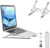 HaRuion Laptop Stand, Adjustable Portable Laptop Holder for Desk, Aluminum Ventilated Notebook Riser for MacBook Air Pro, Dell XPS, More 10-15.6 inches PC Computer, Tablet, iPad (Silver)