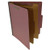 Pressboard Classification Partition Folder, 2 Dividers, 2-Inch Expansion,2/5 Cut Tab, Brick Red, Letter Size, Box of 15