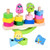 Wooden Stacking Toys with Geometry Shape Stacking Blocks & Stacker, Stacking Balancing Game Toys for Toddlers, Shapes & Colors Learning Toys, Preschool Wooden Educational Toys