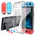 HEYSTOP Nintendo Switch Case Dockable, Clear Protective Case Cover for Nintendo Switch and Joy-Con Controller with a Switch Tempered Glass Screen Protector and Thumb Stick Caps