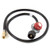 Propane High Pressure Adjustable Regulator (0-20 PSI) for Fire Pit Burners (1/2" NPT Threads)