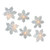 Kurt Adler UL 10-Light Snowflake Party Light Set, White