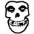 Misfits SKULL danzig car bumper sticker decal 4" x 5"