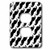 3dRose lsp_165783_6 Horizontal Mustache Print White with Black Mustache Light Switch Cover