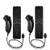 2 Packs Gesture Controller and Nunchuck Joystick for Nintendo wii/wii u Console Build-in Motion Sensor Plus(Black)