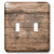 3dRose lsp_205047_2 Print of Map of World On Wood - Double Toggle Switch