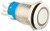 Uxcell 12V SPDT Momentary Orange LED Stainless Steel Flat Pushbutton Switch