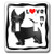3dRose lsp_40872_2 I Love My Scottie Dog-Black-Red Heart Double toggle switch