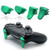 TOMSIN Replacement Triggers for PS4 Slim/ PS4 Pro Controller, Aluminum Metal L1 R1 L2 R2 Trigger Buttons for PS4 Controller Gen 2 (Green)