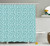 Ambesonne Turquoise Shower Curtain, Retro Vintage 60s 50s Inspired Geometric Polka Dots Romantic Art Print, Fabric Bathroom Decor Set with Hooks, 70 Inches, White and Light Blue