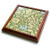 3dRose Image of William Morris Green And Blue Floral Pattern Trivet with Ceramic Tile, 8 x 8, Natural