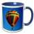 3dRose Hot Air Balloon Colorful Transportation Sky Mug, 11 oz, Blue