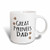 3dRose Pyrenees Dog Dad Mug, 11 oz, Red