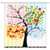 Feierman Colorful Tree Shower Curtain Decor Abstract Watercolor Bathroom Curtain Decor Waterproof Machine Washable with Hooks 70x70Inches