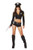 Roma Costume Women's 7 Piece Officer Hottie, Black, Small/Medium