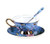 YBK Tech Euro Style Cup& Saucer Set Art Bone China Ceramic Tea Coffee Cup for Breakfast Home Kitchen- Birds and Trees Patterns (Blue Purple)