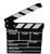 Marery wooden Clapboard Director Film Movie Cut Action Scene Slateboard Clapper Board Slate Black