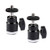 CAMVATE 1/4"-20 Mini Ball Head & Shoe Mount Adapter (2 Pieces)