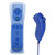 Poulep Gesture Controller and Nunchuck Joystick for Wii Wii U Gamepad Console with Motion Plus (1 Pack, Deep Blue)