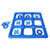 PoolCandy Giant Inflatable Floating Tic Tac Toe Pool Water Game