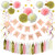 Litaus Pink and Gold Birthday Decorations, Pom Poms Flowers , Paper Garland , Tassels, Hanging Swirl for 1st Birthday Girl Decorations Kids Birthday Litaus Pink and Gold Birthday Decorations, Pom Poms Flowers , Paper Garland , Tassels, Hanging Swirl for 1st Birthday Girl Decorations Kids Birthday