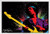 Pyramid America Jimi Hendrix Paint Splatter Music White Wood Framed Poster 14x20