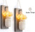 HOMESEASONS Rustic Home Decor, Set of 2 Mason Jar Sconces, Hanging Mason Jar Sconce, Mason Jar Decor, Wall Sconce,Wall Decor, Mason Jar Sconce with Tulips (Set of 2) (White)