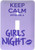 3dRose lsp_194353_1"Keep calm were on a girls night Purple Single Toggle Switch, Multicolor