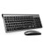 TopMate Wireless Keyboard and Mouse Combo 2.4GHz Ultra Thin Silent Wireless Keyboard and Mouse Ergonomic Design for Laptop PC | Gray-Black