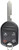 KeylessOption Keyless Entry Remote Control Fob Uncut Blank Ignition Car Key Replacement for CWTWB1U793