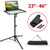 Klvied Projector Tripod Stand, Universal Laptop Tripod Stand, Portable DJ Equipment Stand, Folding Floor Tripod Stand, Outdoor Computer Table Stand For Stage or Studio, Height Adjustable 23 to 46 Inch