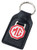 Triple-C MG (MGB) Red White Leather and Enamel Key Ring Key Fob
