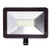 ASD 50W LED Flood Light Outdoor with Arm Mount - 3000K Warm White 5221lm SMD - Super Bright Light Waterproof for Garage Yard Garden Landscape - Super Slim - ETL Listed & DLC - Bronze
